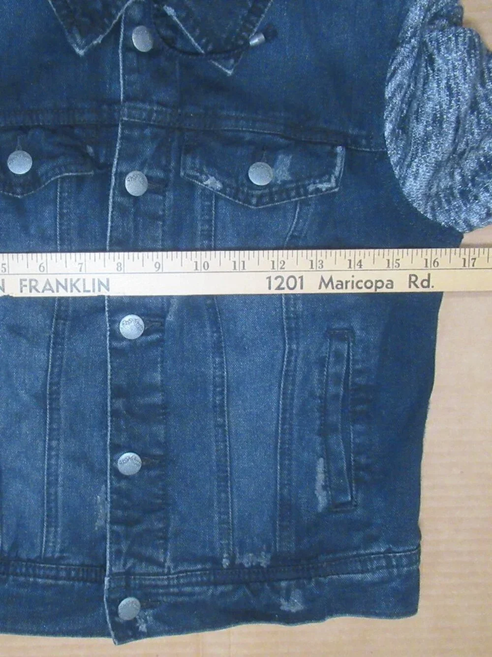 Free People 100% Cotton Hooded Denim Jacket | Size XS - Picture 5 of 12